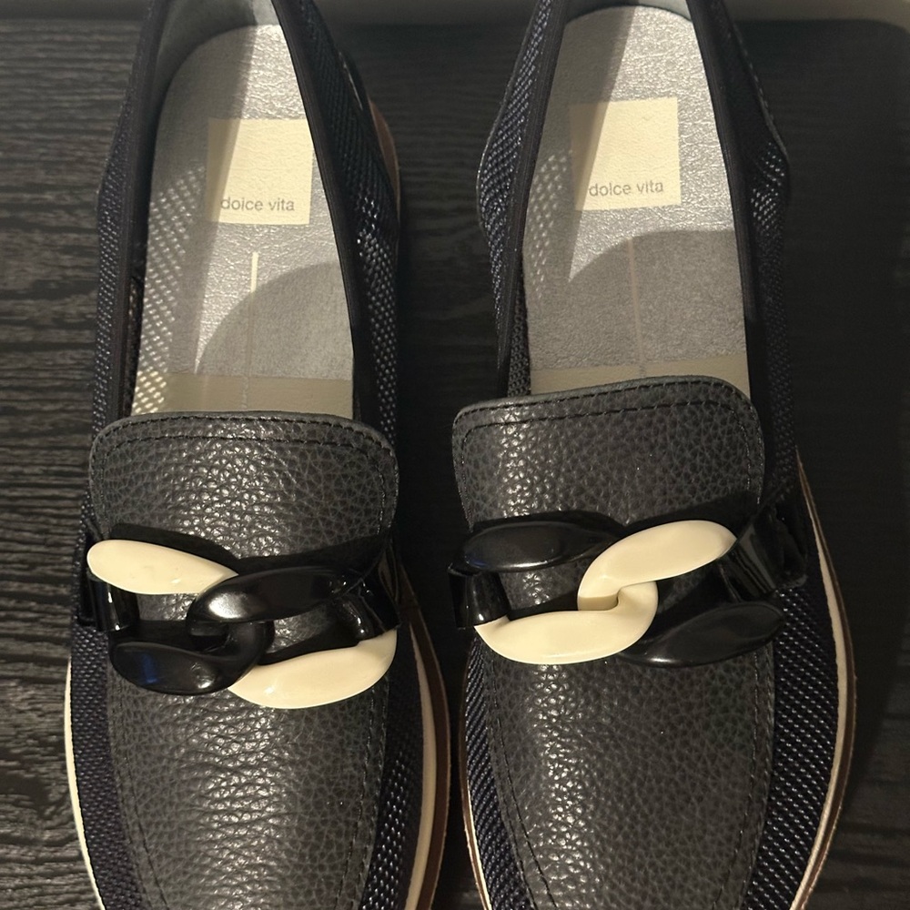 Dolce Vita Jaksen Onyx Mesh Slip On Loafers